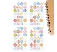 zwxqe Protectores de agujeros de papel autoadhesivos, calcomanías redondas de refuerzo, precios y organización, círculos adhesivos para redactar notas sueltas, paquetes de libros, suministros