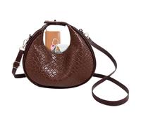 zwxqe PU Leather Tote Bag, Casual Hobo Shoulder Bag, Stylish Travel for Women & Girls, Versatile Work, 5,51 x 7,87 x 1,97 pulgadas Shopping & Everyday Carryall, café, Se référer au descriptif