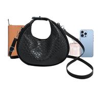 zwxqe PU Leather Tote Bag, Casual Hobo Shoulder Bag, Stylish Travel for Women & Girls, Versatile Work, 5,51 x 7,87 x 1,97 pulgadas Shopping & Everyday Carryall, Negro , Se référer au