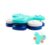 zwxqe Puppy Puzzle Feeder, Three Layer Slow Feeder Puzzle Bowl, 10,04 x 10,04 x 2,56 pulgadas Interactive Jigsaw Design Dog Dish for Reducing Boredom and Enfoaging Healthy Eating
