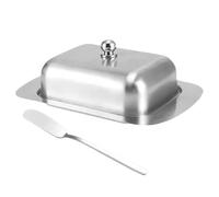 zwxqe Stainless Steel Butter Holder, Kitchen Butter Dish Organizer, Covered Storage Container with Lid, Countertop Storage Box, Home Spread Keeper, Apartment Farmhouse Restaurant Table Usage