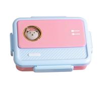 zwxqe Stainless Steel Lunch Box, Food Containers, Metal Container with Compartments, Portable Meal Prep, Storage for Salad Sandwich Kids School Work Travel, 10.4x7.6x2.9 in