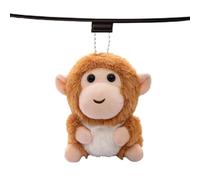 zwxqe Stuffed Monkey Keychain Monkey Plush Keyring colgante, lindo animal Doll Bag Charm Accessory, Soft Animal Toy Key Holder for Handbags Backpacks Phone Case Birthday Party Gift Kids Friends