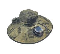 Zwxqe Sun Hat, Bucket Fishing Cap with Built in Fan, UV Blocking Wide Brim, Recargable Cooling Headwear with 3 Wind Speeds for Outdoor Use, Traveling, Hiking, Trekking, Khaki and Green