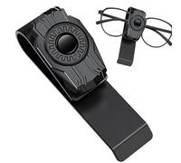 zwxqe Sun Visor Sunglasses Holder Clip, Scratch-Proof Hanger Design, Secure Grip Function, Car Accessories Organizer, Ideal para conductores de viajes por carretera hombres mujeres diario