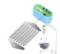 zwxqe Swing de bebé eléctrico, Cuna de bebé - Cuna de rockero de cunsinet Durmiente,Carga de rodamiento 20 kg/44 lbs, Juego automático de Juegos para niños para niños pequeños