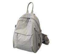 zwxqe Travel Backpack, Lightweight Bookbag, All-Purpose Organizer Pack for Daily Work School Commute Hiking Trips, Compact Carry-On Storage Bag with Pockets Men Women Airplane, gris claro, Se référer
