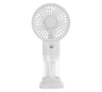 zwxqe Ventilador Portátil de Nebulización - Ventilador Personal Plegable con Nebulizador - Ventilador USB Recargable 3 Velocidades para Picnic Camping Exteriores Terraza Relajación