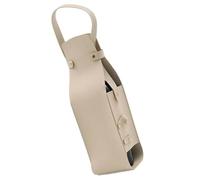 zwxqe Wine Tote, PU Leather Wine Holder, Wine Carrying Case, Wine Bottle Carrier, Liquor Bottle Carrier, Travel Wine Bag, Wine Carrier with Handle, Carry- Wine Pouch, Stylish Wine Tote