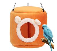 Zwxqe Winter Bird Nest House, Parrot Jaulas para pájaros grandes, Bird Warmer for Cage, Warm Snuggle Hut for Birds, Bird Nest for Large Birds, Parrot Cage with Hooks, Easy Washing Bird House