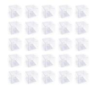 ZWZNBL 25pcs Caja de Regalo Transparente Plegable Plástico Caja de Caramelo Chocolate para Boda Fiesta Cumpleaños Navidad (5x5x5cm)