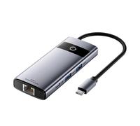 (ZX073 6 in 1) 6/7/8 in 1 Type C Docking Station 4K HDTV PD100W Power Delivery USB Port SDTF Card Reader