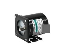 ZXAOMMBEA Motor síncrono 68KTYZ 28W 220V AC Síncrono de Baja Velocidad Imán Permanente Eje Salida excéntrico con Soporte Reductor Engranajes CW CCW(10rpm)