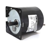 ZXAOMMBEA Motor síncrono 80KTYZ Motores síncronos de imán Permanente Controlable Inversión Positiva Negativa Reductor Engranaje metálico AC 220V(5rpm with Bracket)