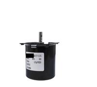 ZXAOMMBEA Motor síncrono de CA 220 V 14 W 60 KTYZ Eje Central del Motor sincronismo magnético Permanente 7 mm con Orificio 2,5/5/10/15/20/30/40/50/60/80/110 RPM(5rpm with Bracket)