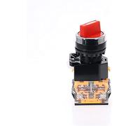 ZXAOMMBEA Switch codificador 1pcs Interruptor selector de Auto-Lock 22 mm 1NO1NC 2 Posiciona interruptores rotativos DPST 4 Tornillos 1 0A400V Interruptor Perilla alimentación EN/Apagado(Rot)