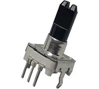 ZXAOMMBEA Switch codificador 5 PCS 360 Codador rotativo de Grado EC12 RE12 Codificación Audio 3 Pin 24 Posición sin el botón Push El Interruptor del Longitud la manija 15 mm