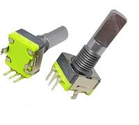 ZXAOMMBEA Switch codificador 5 pcs EC11 360 Rotario 20 Digital Potentiomter Plum Hadle Codador rotativo de mm No Interruptor 3 Pin