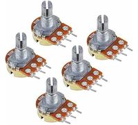 ZXAOMMBEA Switch codificador 5pcs/Lote WH148 Kit Azul Potenciómetro de película 15 mm 3pin B1K 2K 5K 10K 20K 50K 100K 250K 500K 1M Tapa la Perilla del Interruptor Giratorio(50K Ohm)