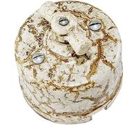 ZXAOMMBEA Switch codificador Retro rotativo Vintage luz de Interruptor Negro Color 220V 10A for decoración doméstica(17)