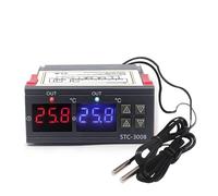 ZXAOMMBEA Termostato de incubadora Digital, Controlador Temperatura, termorregulador Salida Dos relés, STC-3008 refrigeración calefacción 10A(Stc-1000 110-220v)