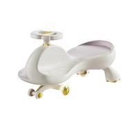 Zxarunas Coche sin Pedal Coche oscilante for niños con Ruedas Intermitentes silenciosas, Juguetes antivuelco for Interior y Exterior Twister Coche(Rose)