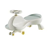 Zxarunas Coche sin Pedal Coche oscilante for niños con Ruedas Intermitentes silenciosas, Juguetes antivuelco for Interior y Exterior Twister Coche(BLU)