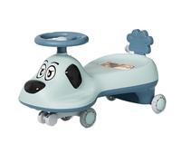 Zxarunas Coche sin Pedal Juguete for Montar for niños, Columpio con luz Musical y Ruedas Intermitentes, antivuelco, Solo Gira for niños pequeños Twister Coche(BLU)