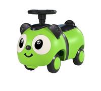 Zxarunas Coche sin Pedal Los niños montan en Juguetes Wiggle Car con Almacenamiento Debajo del Asiento 4 Ruedas Swing Cars for Preescolar Juguete Interior al Aire Libre Twister Coche(Groen)