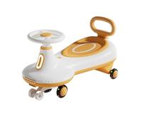 Zxarunas Coche sin Pedal Wiggle Coche for niños de Juguete con Luces Musicales, Ruedas Intermitentes, Coche Giratorio for niños pequeños y niñas Twister Coche(Oranje)