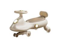 Zxarunas Coche sin Pedal Wiggle España Juguete for Montar en Coche con Pedal y Ruedas Intermitentes Juego de Juguetes deslizantes y mecedores for Jugar en Interiores y Exteriores Twister Coche(Bruin)