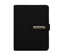 Zxarunas cuaderno Paquete de 5 cuadernos A7 con hojas for escribir, portátiles, de bolsillo, for llevar a mano en el trabajo, la escuela y las tareas escolares. cuaderno notas(Noir)