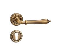 Zxarunas Entry Door Handle with Lock For Front Entrance and Bedrooms Vintage Magnetic Mute Split Lock Manillas(Color3)