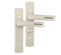Zxarunas Entry Door Handle With Lock Secure Lever Exterior For Front Entrance And Bedrooms Kitchen Single Tongue Door Locks Manillas(Geel,30mm)