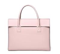 Zxarunas Maletín de cuero for hombres y mujeres, compatible con portátiles de 14 pulgadas, ideal for profesionales, abogados, oficinas y trabajos de oficina. Maletín(Rose)