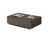 Zxarunas Mesa de té estilo crema, mesa de café pequeña de pie, adecuada para sala de estar, dormitorio, estudio, necesita ser montada, mesa de café