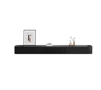 Zxarunas Soporte Flotante for TV, estantes flotantes Grandes for TV, Compartimento de Almacenamiento múltiple montado en la Pared, Consola Multimedia, Almacenamiento Grande(Noir,140 * 24 * 20cm)