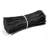ZXBBTZ 1000 PCS Bridas de Alambre Negras 15cm Reutilizables, Atadura de Cable Flexible para Jardinería y Plantas, Alambre de Jardín Recubierto para Sujeción, Organización de Cables y Manualidades