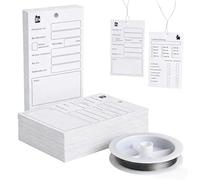 ZXBBTZ 120 unidades Etiquetas de Cambio de Aceite con Alambre 10 x 6 cm, Señales Universales de Cambio de Aceite y Adhesivos de Servicio para el Mantenimiento del Vehículo