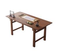 ZxbingUK-2025 Escritorio para PC Escritorio de Estudio Madera Maciza for PC, Escritorio Oficina en casa con estética China(M)