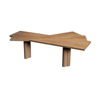 ZxbingUK-2025 Escritorio para PC Escritorio Minimalista de Madera Maciza con Estructura Estable, Mesa Moderna Irregular for Ordenador portátil for Oficina en casa(XL)