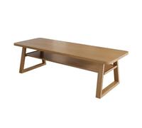 ZxbingUK-2025 Escritorio para PC Escritorio Moderno de Madera, Mesa conferencias Rectangular, Comedor con estantes extraíbles for el hogar, la Oficina y Sala Estar(S)