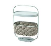 ZxbingUK-2025 Mesa de té de café Mesita de Noche, Mesa Auxiliar portátil con Cesta Almacenamiento, también Puede ser una Cama for Gatos(Blue)