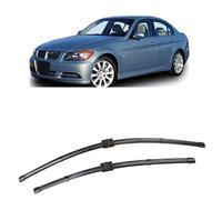ZXBL 2 Escobillas Limpiaparabrisas Delanteras para BMW 3 Series E90 E91 323i 325i 328i 335i 328xi 2005-2009 24"+19", Fácil Instalación Limpieza Silenciosa