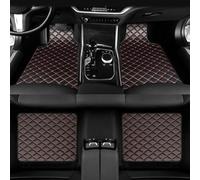 ZXBL 4 Piezas Coche Cuero Alfombrillas para Audi A8 2011-2017, Alfombras Esterillas Forro Antideslizantes e Impermeables protección,Black-Red