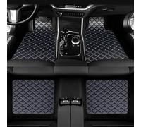 ZXBL 4 Piezas Coche Cuero Alfombrillas para Citroen Xsara 1997-2006, Alfombras Esterillas Forro Antideslizantes e Impermeables protección,Black-Blue