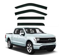 ZXBL Deflectores de Ventana para Coche para Ford F150 MK14-P702 2022-2025, Tintados Humo Protector contra Lluvia y Viento Deflectores Laterales