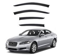 ZXBL Deflectores de Ventana para Coche para Jaguar XF MK1-X250 2008-2015, Tintados Humo Protector contra Lluvia y Viento Deflectores Laterales