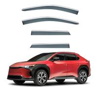 ZXBL Deflectores de Ventana para Coche para Toyota BZ4X MK1-EA10 2022-2025, Tintados Humo Protector contra Lluvia y Viento Deflectores Laterales