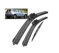 ZXBL Juego de Escobillas Limpiaparabrisas Delanteras y Traseras para BMW X3 E83 2004-2010, 2 Delanteras + 1 Trasera - Goma Resistente